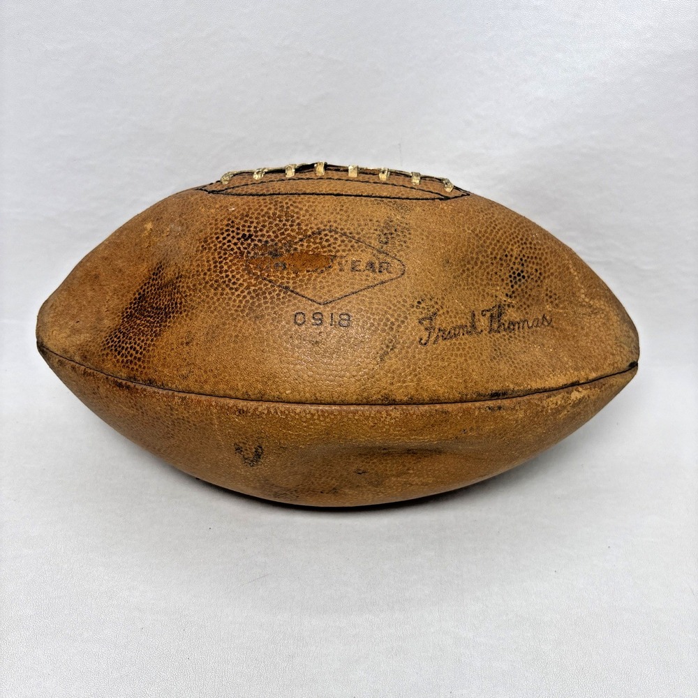 Vintage Rare Goodyear 0918 Signed Frank Thomas 30s 40s Football Alabama READ